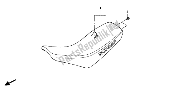All parts for the Seat of the Honda CRF 70F 2012