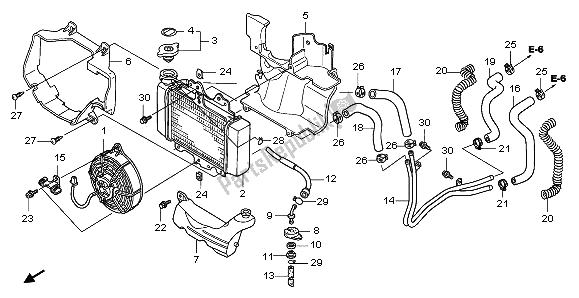 Tutte le parti per il Termosifone del Honda PES 125 2013