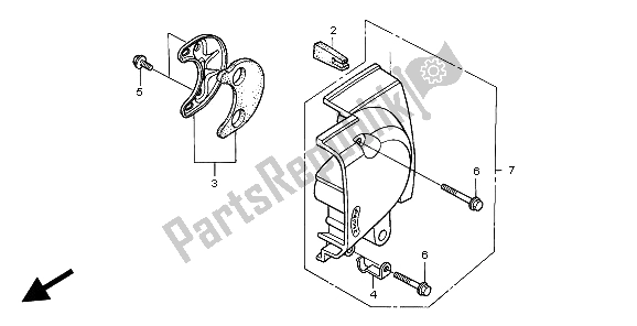 Toutes les pièces pour le Couvercle De Carter De Vilebrequin du Honda CA 125 1999