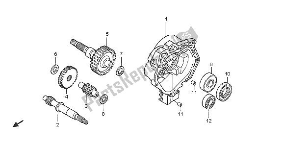 All parts for the Transmission of the Honda NPS 50 2005