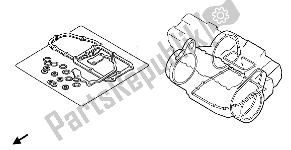 All parts for the Eop-2 Gasket Kit B of the Honda CBR 1100 XX 1997