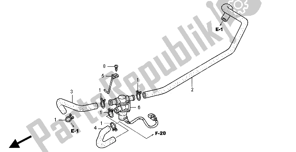 Tutte le parti per il Valvola Di Aspirazione Dell'aria del Honda VFR 800 FI 1998