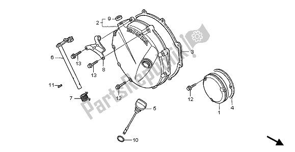 All parts for the Clutch Cover of the Honda CB 750F2 1997