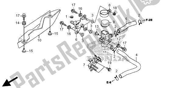 Toutes les pièces pour le Soupape D'injection D'air du Honda SH 300 RA 2013