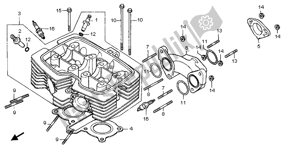 Wszystkie części do G? Owica Cylindra Honda CA 125 1997