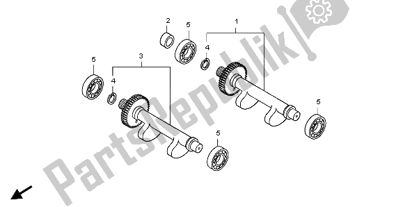 Wszystkie części do Stabilizator Honda FJS 600A 2006