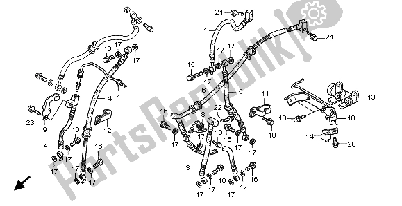 All parts for the Delay Valve of the Honda XL 1000V 1999