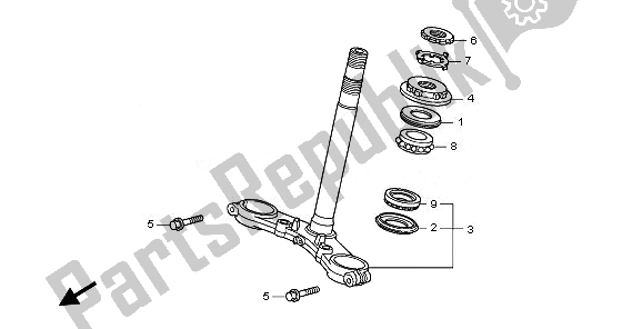 Toutes les pièces pour le Potence De Direction du Honda CB 600F Hornet 2008
