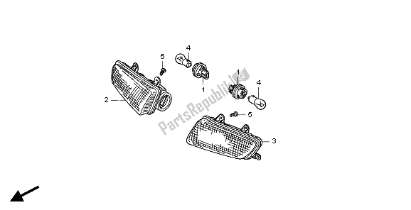 Todas las partes para Guiño de Honda ST 1100A 2001