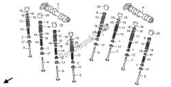 albero a camme e valvola (posteriore)