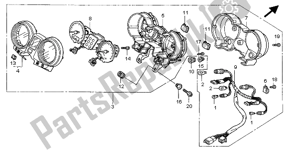 Todas las partes para Metro (mph) de Honda CBF 600N 2005