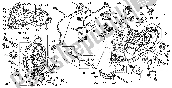 Tutte le parti per il Carter del Honda NSS 250A 2011