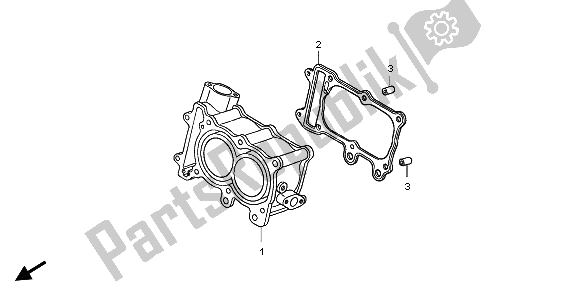 Wszystkie części do Cylinder Honda FJS 600D 2006