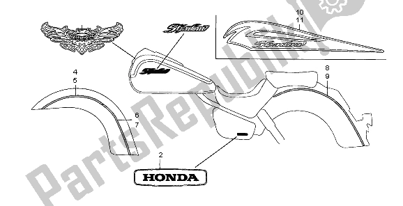 Todas las partes para Marca de Honda VT 750 CA 2007