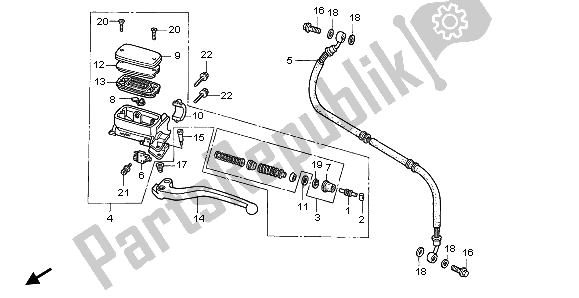 Toutes les pièces pour le Maître-cylindre D'embrayage du Honda ST 1100A 1998