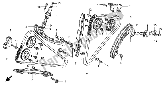 Todas las partes para Cadena De Levas Y Tensor de Honda VTR 1000F 1998