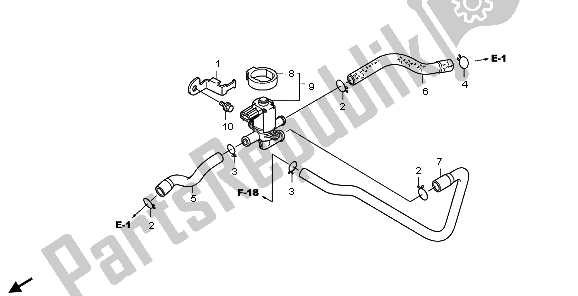 Todas las partes para Válvula De Control De Inyección De Aire de Honda VT 750C 2009