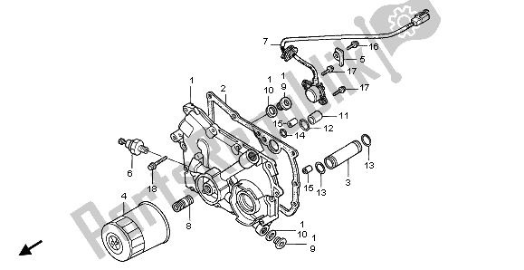 Todas as partes de Capa De Transmissão do Honda GL 1500 SE 1997