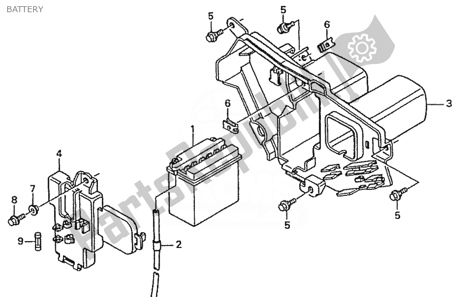 Tutte le parti per il Batteria del Honda ZN 110 Nice 1950 - 2023