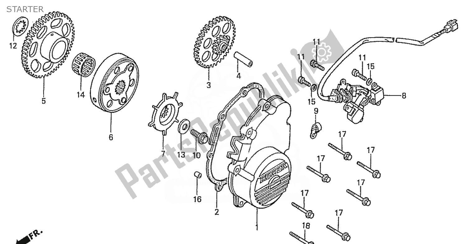 Todas las partes para Inicio de Honda CBR 400 RR 1986