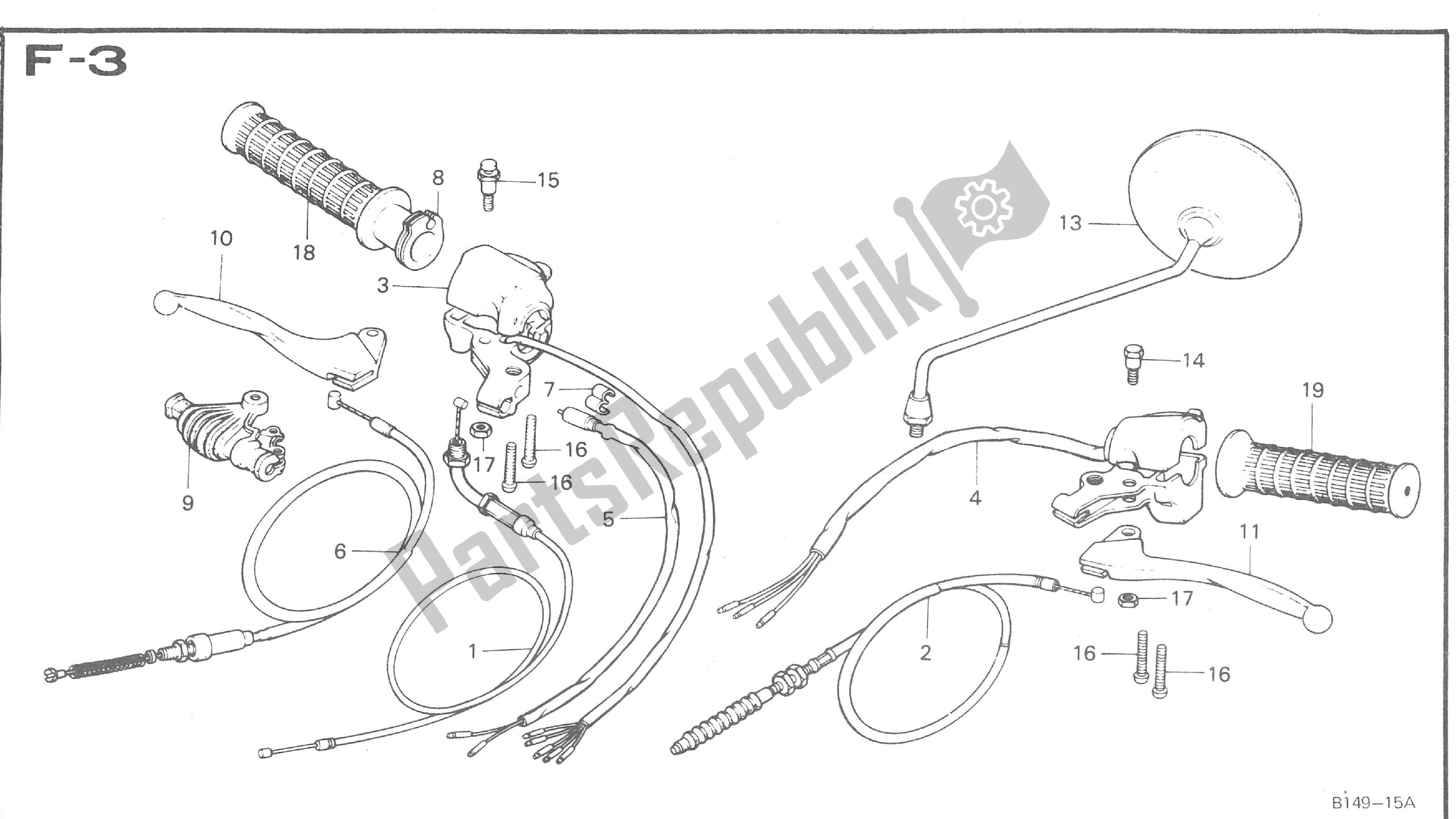 Tutte le parti per il  del Honda CB 50 1971 - 1982