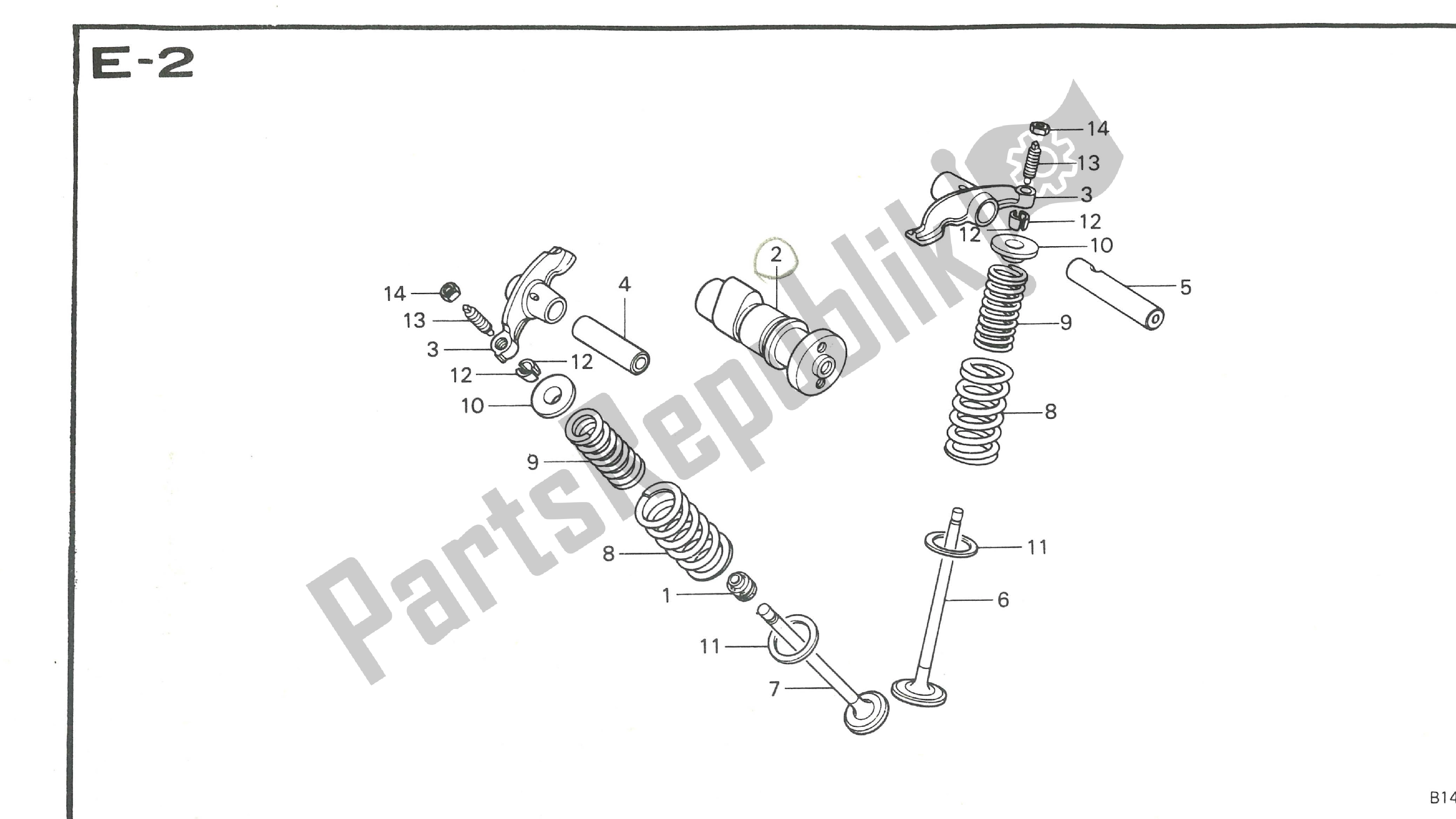 All parts for the  of the Honda CB 50 1971 - 1982