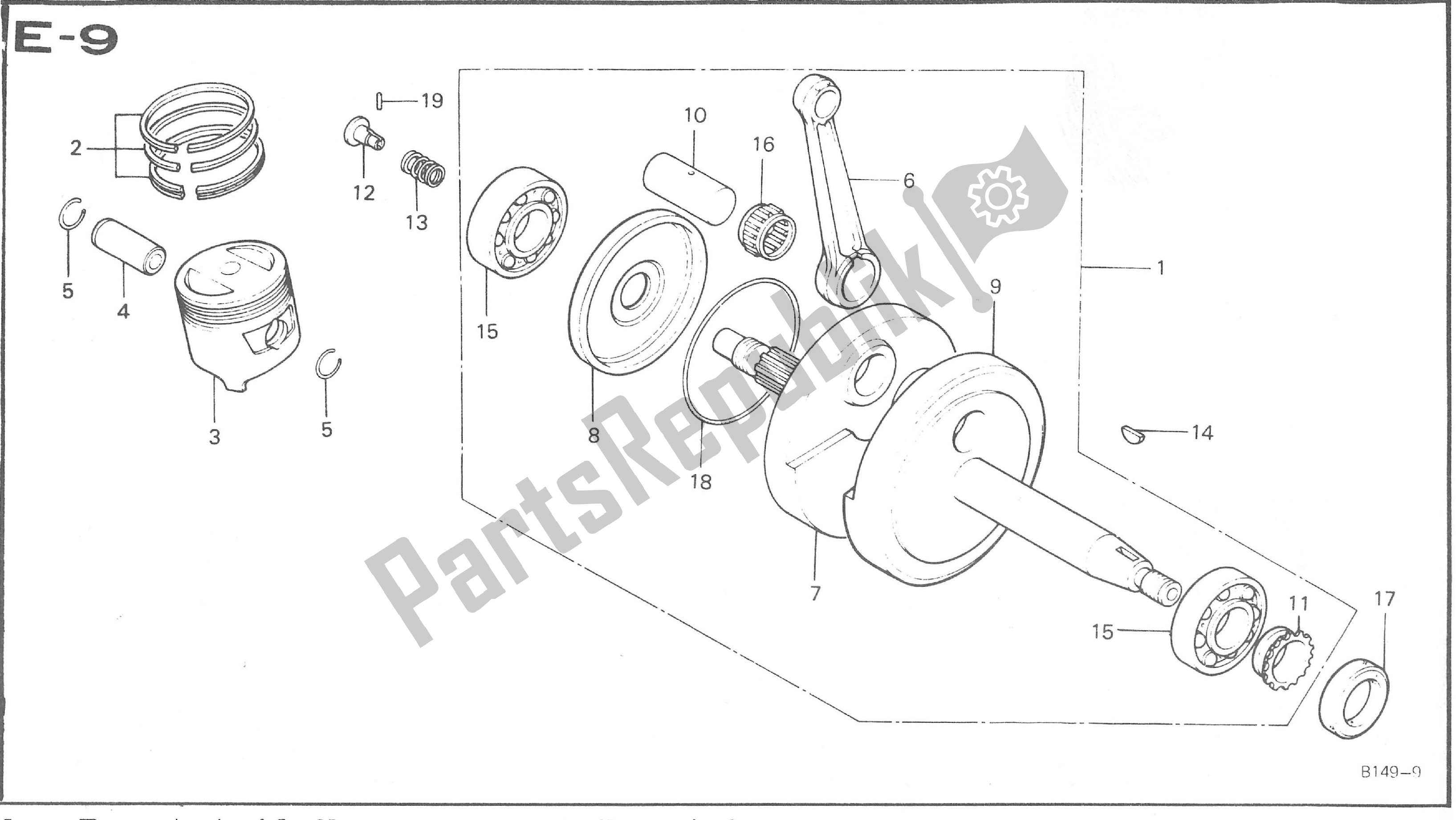 Tutte le parti per il  del Honda CB 50 1971 - 1982