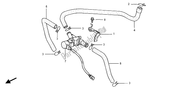 Wszystkie części do Zawór Steruj? Cy Wtryskiem Powietrza Honda CBR 600F 2001