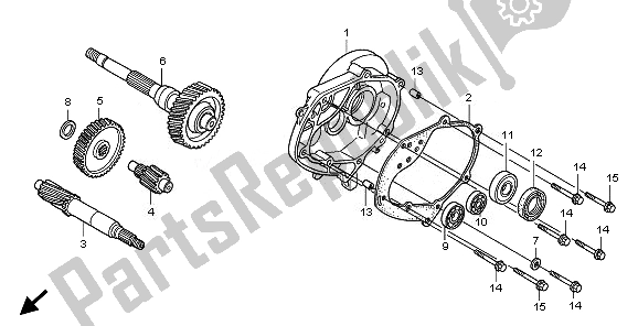 All parts for the Transmission of the Honda SH 150S 2011