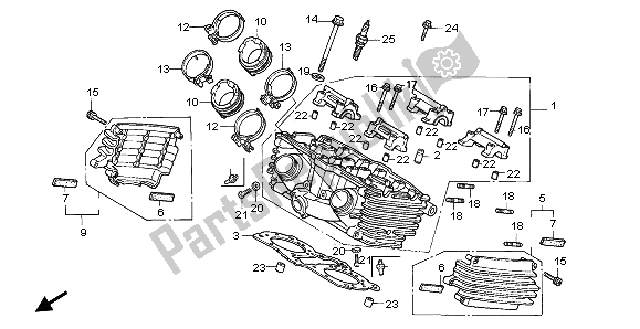 Tutte le parti per il Testata (anteriore) del Honda VF 750C 1996