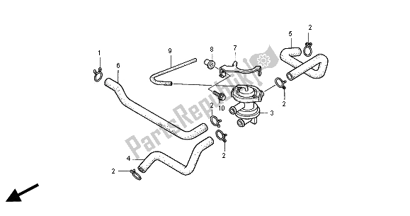 Tutte le parti per il Valvola Di Aspirazione Dell'aria del Honda VT 750C 2000