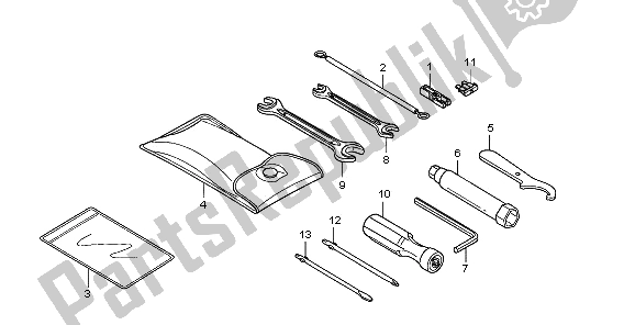 Todas las partes para Herramientas de Honda FES 125A 2009