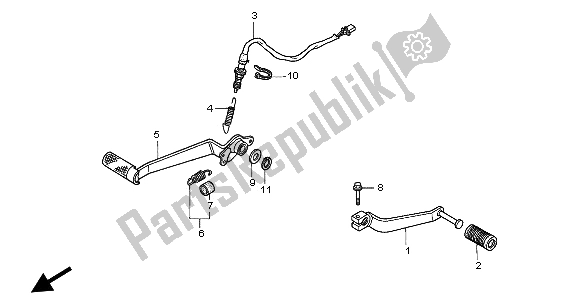 Tutte le parti per il Pedale del Honda VFR 750F 1996