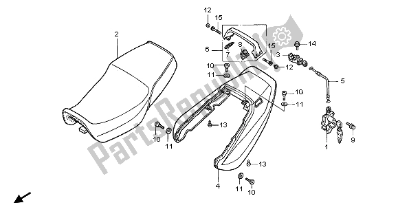 Tutte le parti per il Posto A Sedere del Honda CB 1000F 1996