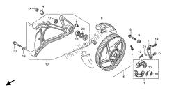 REAR WHEEL & SWINGARM