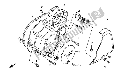 Toutes les pièces pour le Couvercle De Carter Gauche du Honda VT 1100C 1995