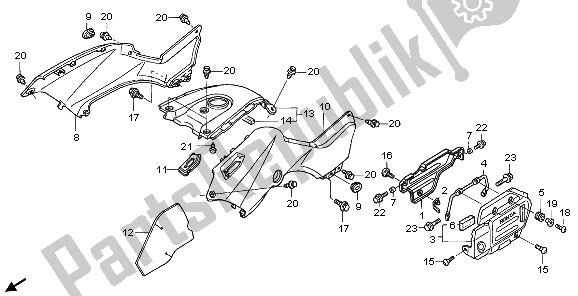 Tutte le parti per il Copertura Del Corpo del Honda TRX 400 FA Fourtrax Rancher AT 2006