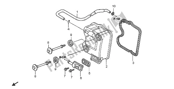 Tutte le parti per il Coperchio Della Testata del Honda SH 125 2005