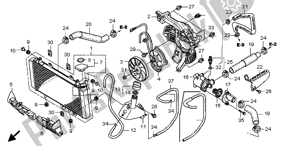 Todas las partes para Radiador de Honda TRX 700 XX 2008