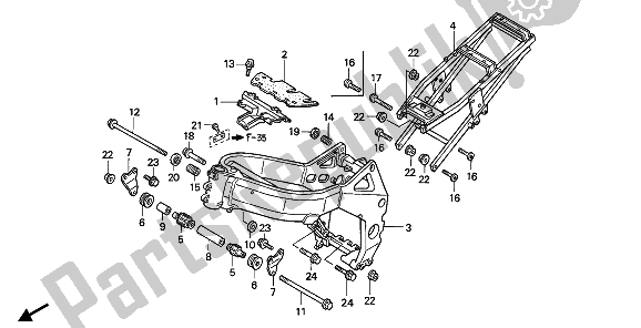 All parts for the Frame Body of the Honda CBR 900 RR 1993