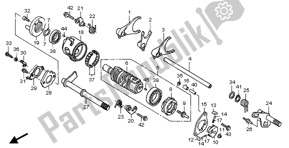 Todas las partes para Tambor De Cambio De Marchas de Honda TRX 300 EX Sportrax 2006