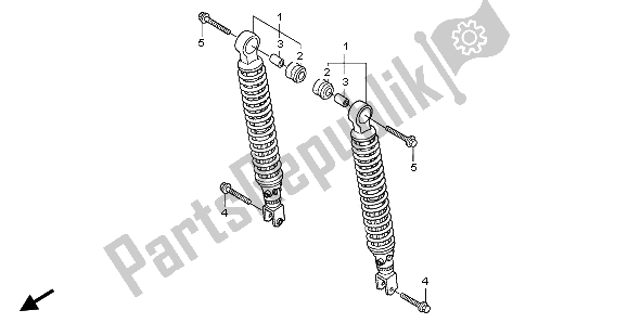 Todas las partes para Cojín Trasero de Honda SH 125R 2008