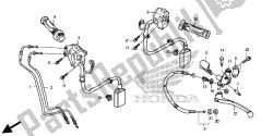 Manejar palanca e interruptor y cable