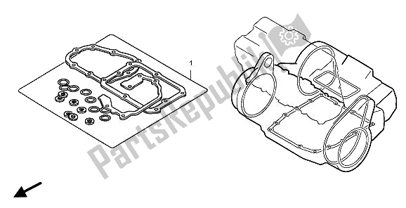 All parts for the Eop-2 Gasket Kit B of the Honda CBR 1000 RA 2011