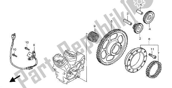 Alle onderdelen voor de Pulsgenerator van de Honda VT 750 DC 2002
