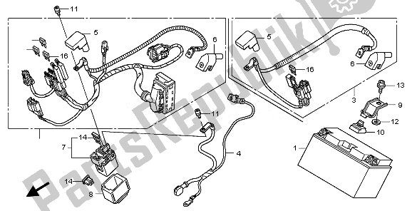 Tutte le parti per il Batteria del Honda CBF 600N 2008