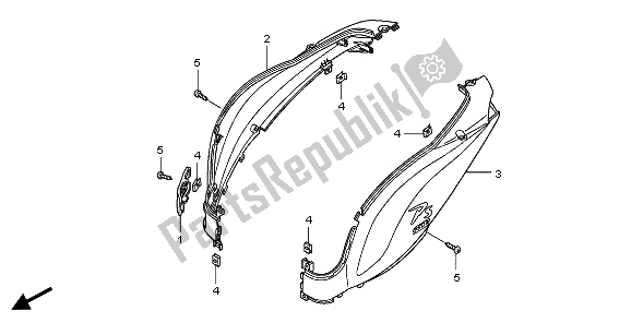 Todas las partes para Cubierta Del Cuerpo de Honda PES 150 2006