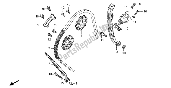 Todas las partes para Cadena De Levas Y Tensor de Honda CBF 1000S 2007