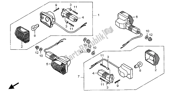 Wszystkie części do Winker Honda CB 500 2002