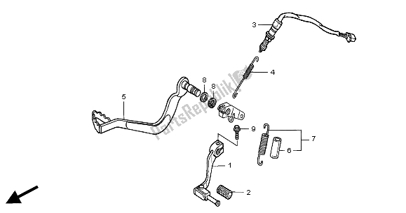 Alle onderdelen voor de Pedaal van de Honda XRV 750 Africa Twin 2000